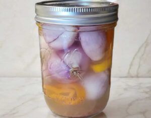 fermented shallots and peppers