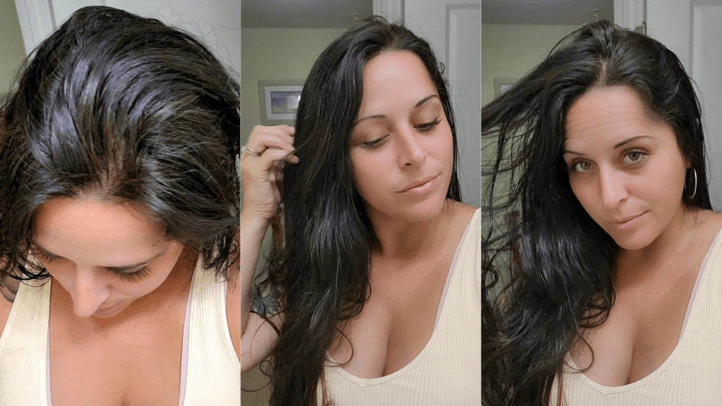 henna and indigo hair dye - after results