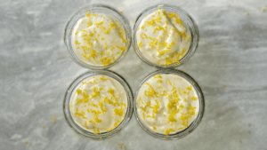 Creamy lemon mousse