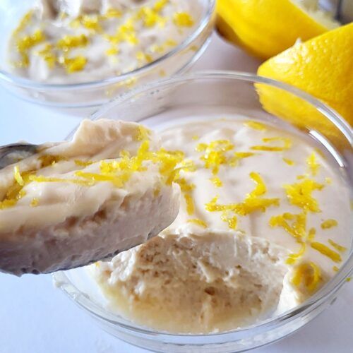 Easy creamy lemon mousse