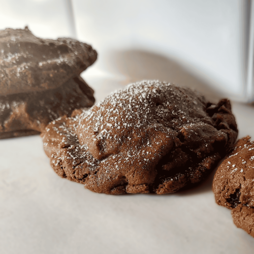 Crave Copycat Double Chocolate Chip "Brookie" Cookies