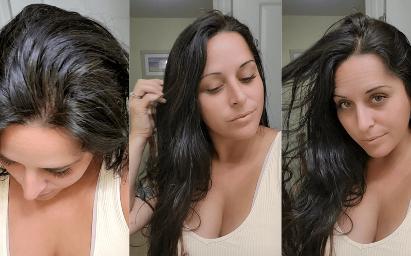 henna and indigo hair dye - after results