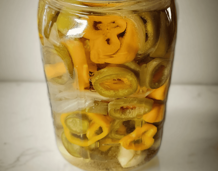 lacto-fermented jalapeño peppers