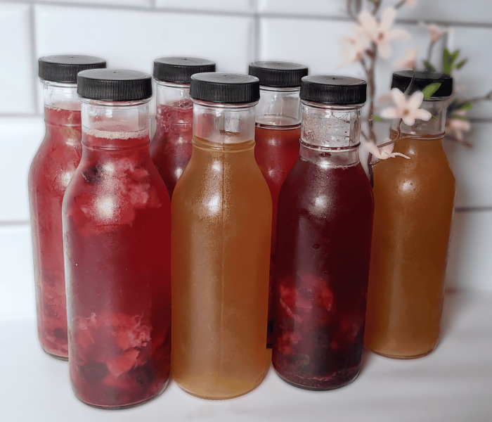 Hard kombucha flavoring and bottling