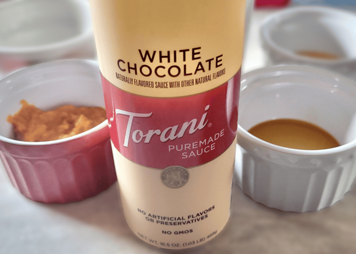 White Chocolate Sauce for Pumpkin Spice White Hot Chocolate