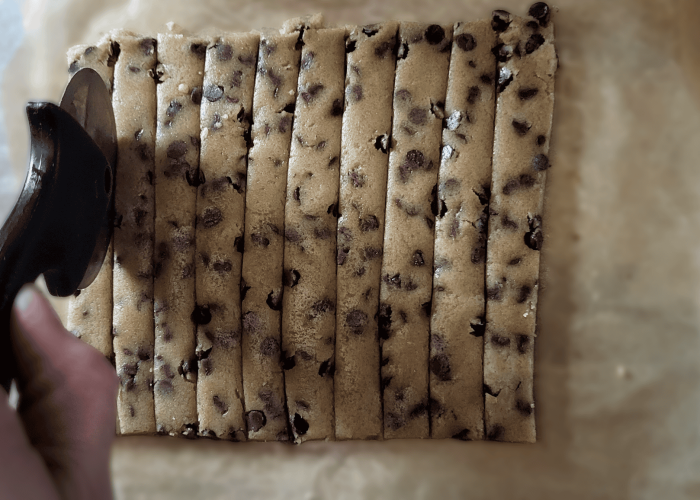 Scoring Chocolate Chip Cookie Fries