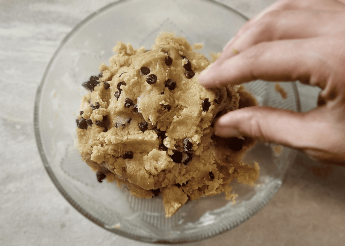 Dough for Chocolate Chip Cookie Fries