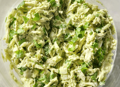 Easy Chicken Salad with Avocado Cilantro and Greek Yogurt