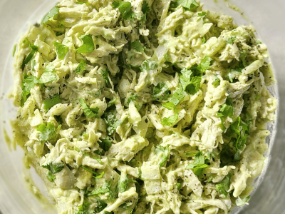 Easy Chicken Salad with Avocado Cilantro and Greek Yogurt