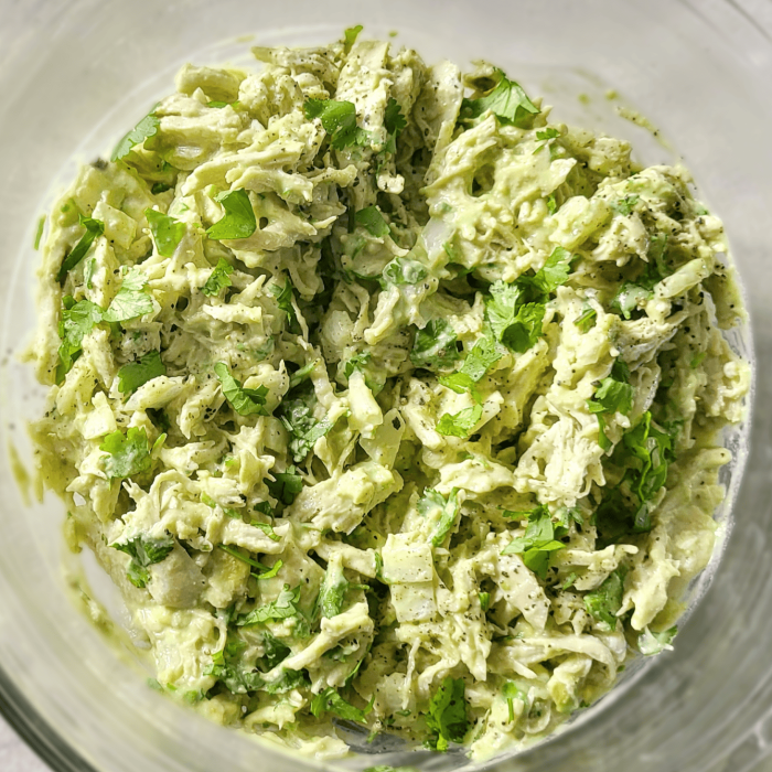 Easy Chicken Salad with Avocado Cilantro and Greek Yogurt