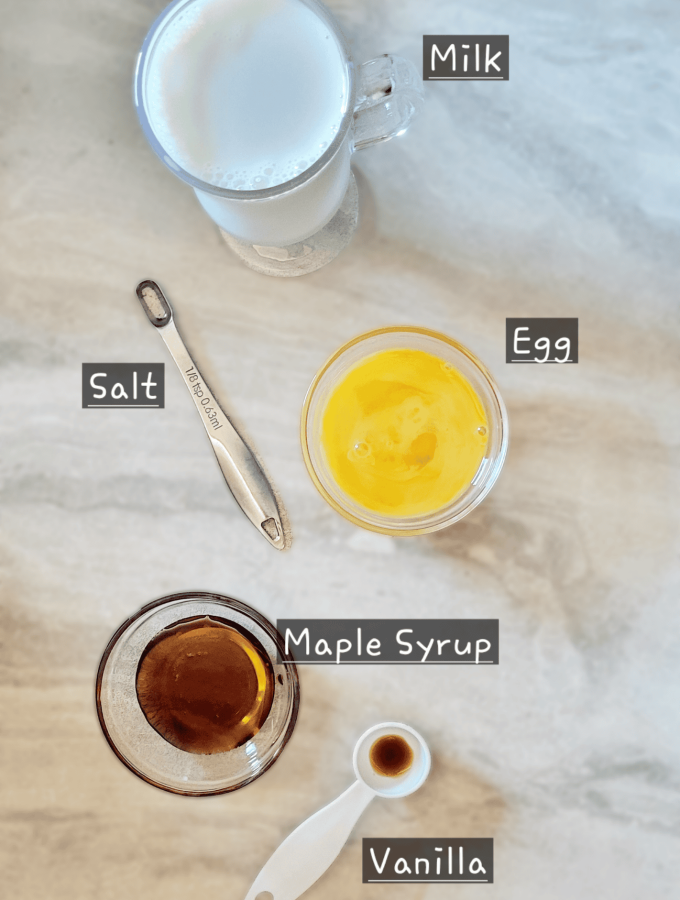 Vanilla Custard Drink Ingredients