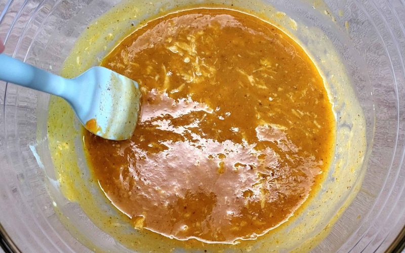 Preparing Sourdough Pumpkin Spice Bread