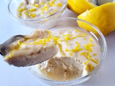 Easy creamy lemon mousse