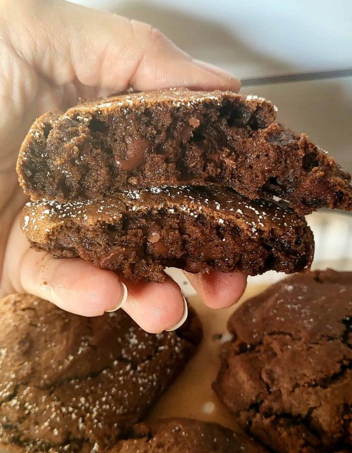 Crave Copycat Double Chocolate Chip "Brookie" Cookies