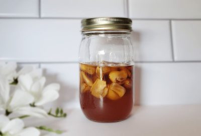 Fermented garlic honey