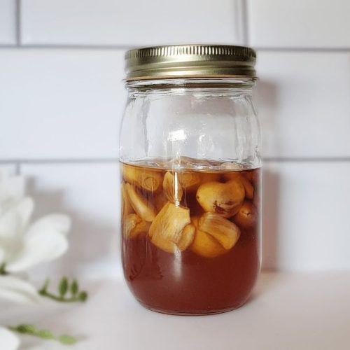 Fermented garlic honey