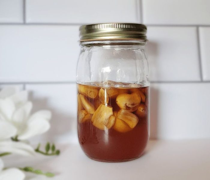 Fermented garlic honey