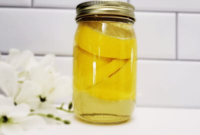 Natural lemon vinegar cleaner