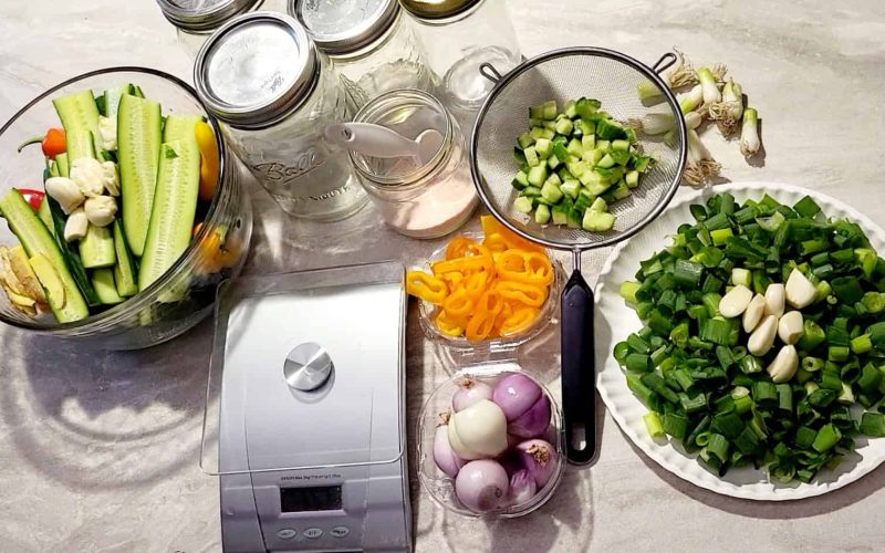 fermenting vegetables