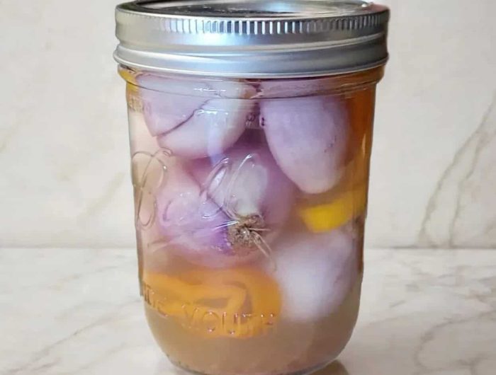 fermented shallots and peppers