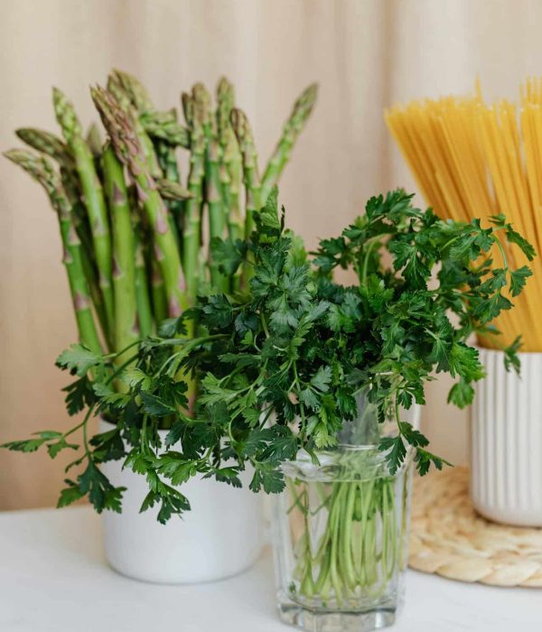 herbs in water